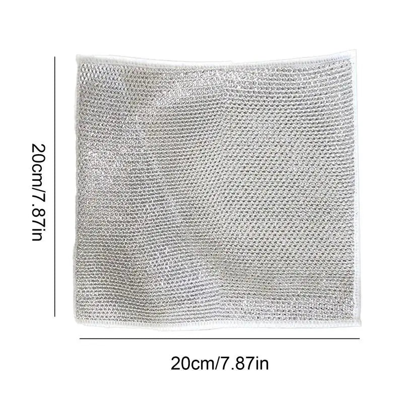 Dish Washing Cloths Dish Clothes Kitchen Rags Cleaning Rags Dishwashing Cloths Quick Drying Wire Dish Towels Strong Absorbent